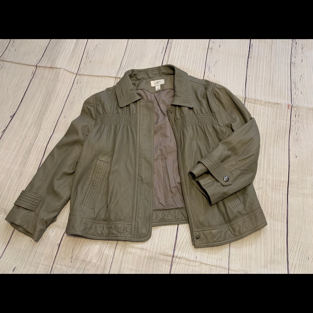 Lightweight leather jacket